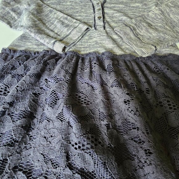 NWT Lilka Anthropologie Navy Lace and Knit Dress size Small - Picture 9 of 15